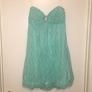 Blue homecoming dress